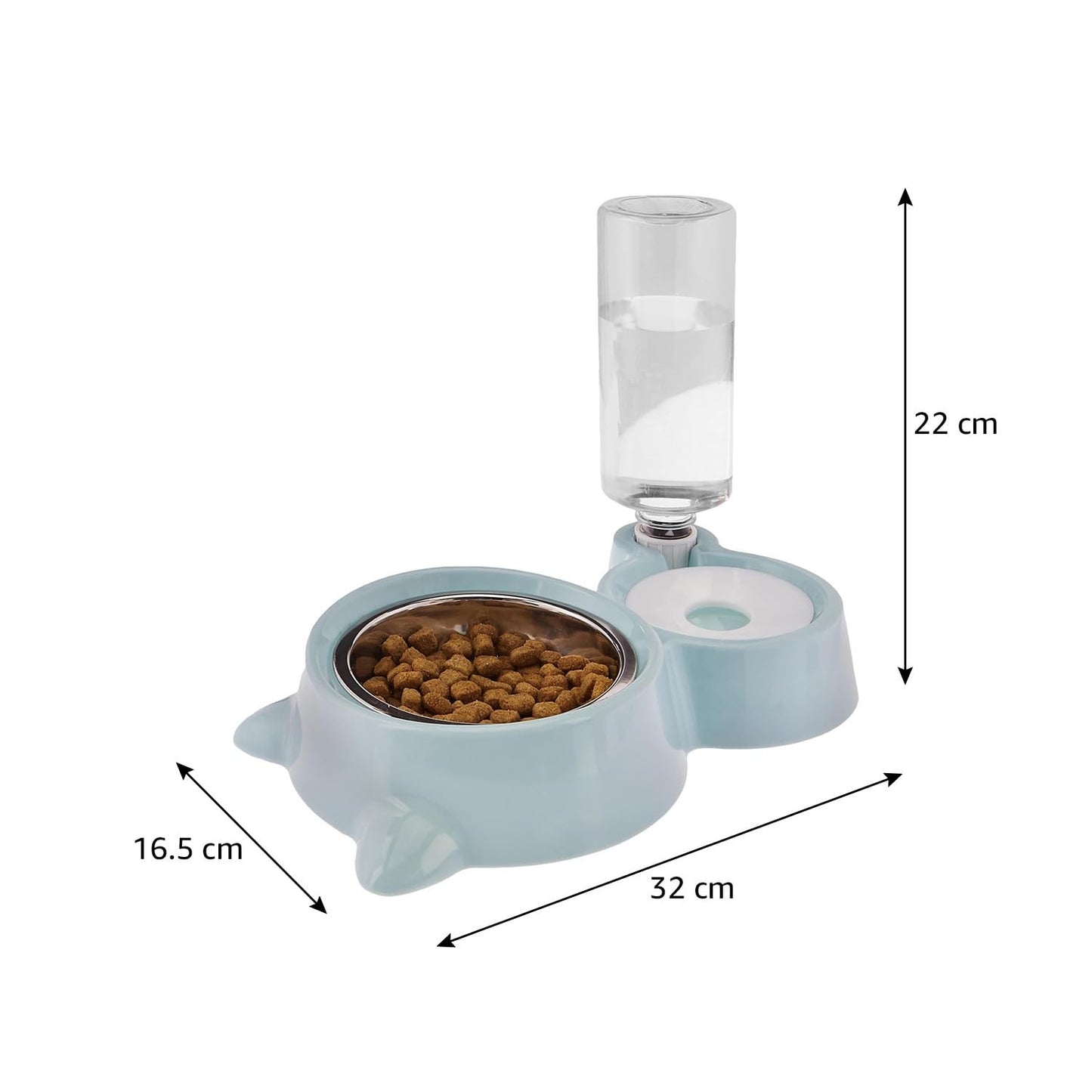 2 in 1 Pet Food and Water Dispenser Bowl