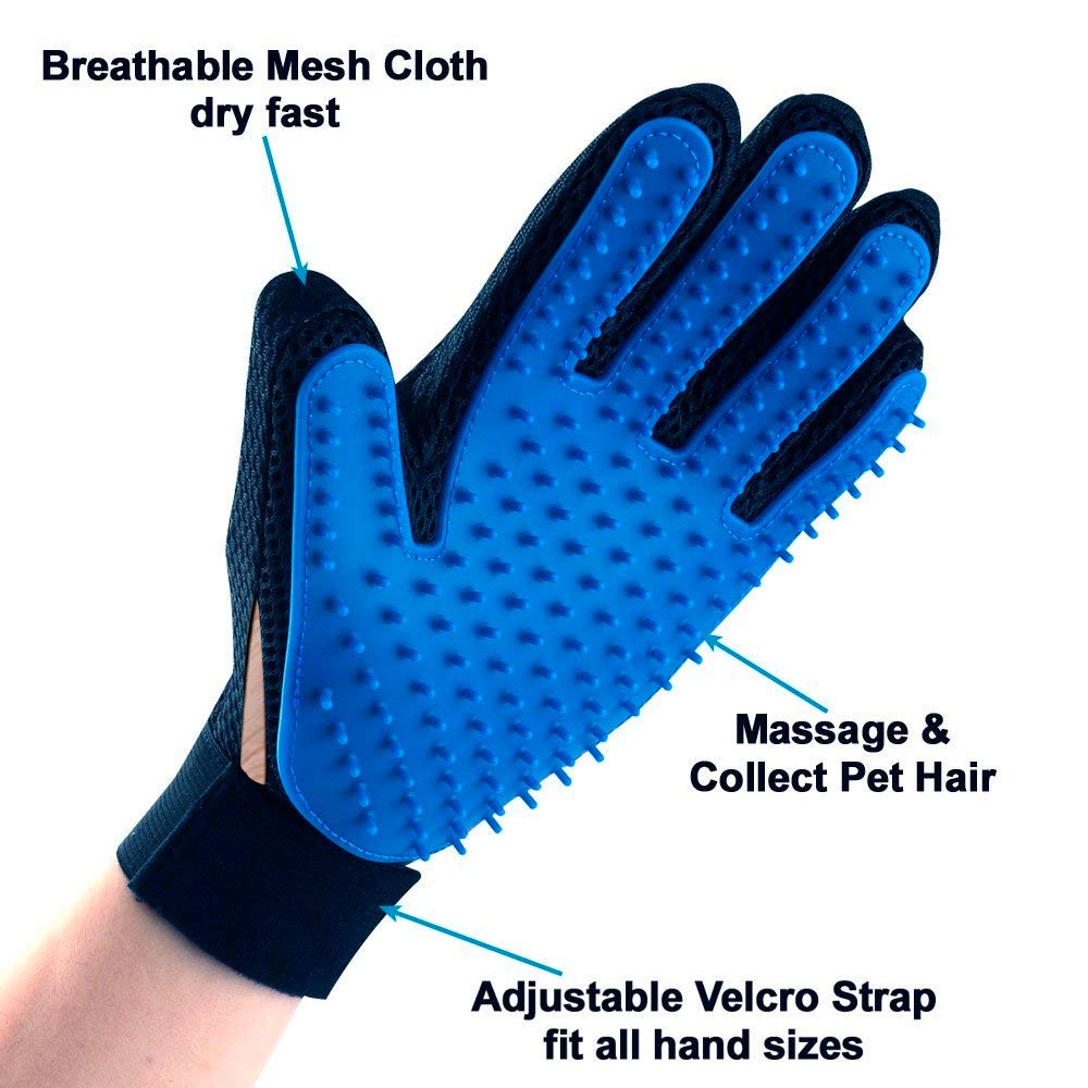 Pet Grooming Brush Glove