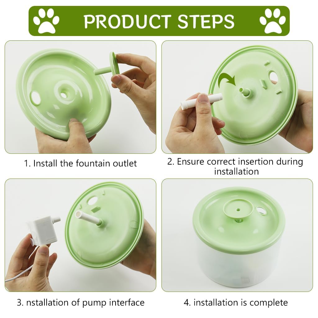 Pet Water Fountain with Bowl