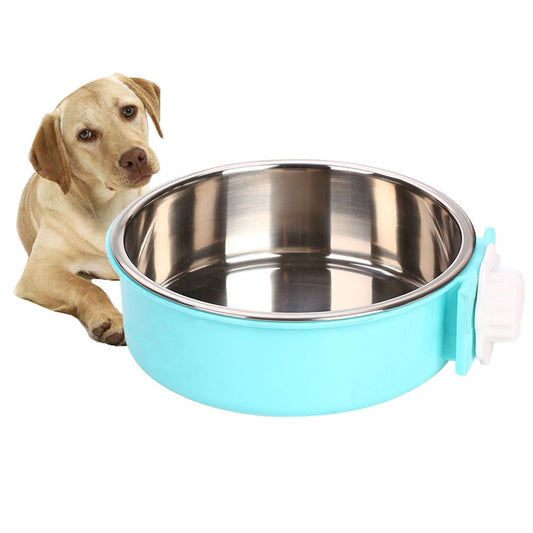 Removable Stainless Steel Hanging Pet Cage Bowls