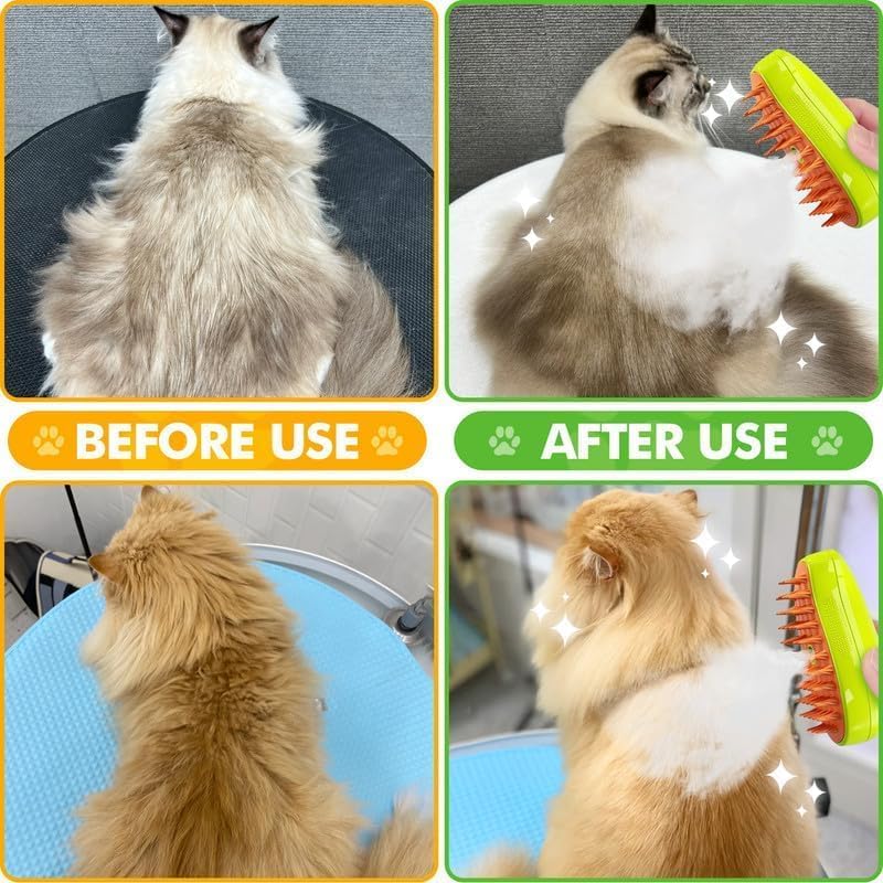 3 In 1 Cat Steam Grooming Brush