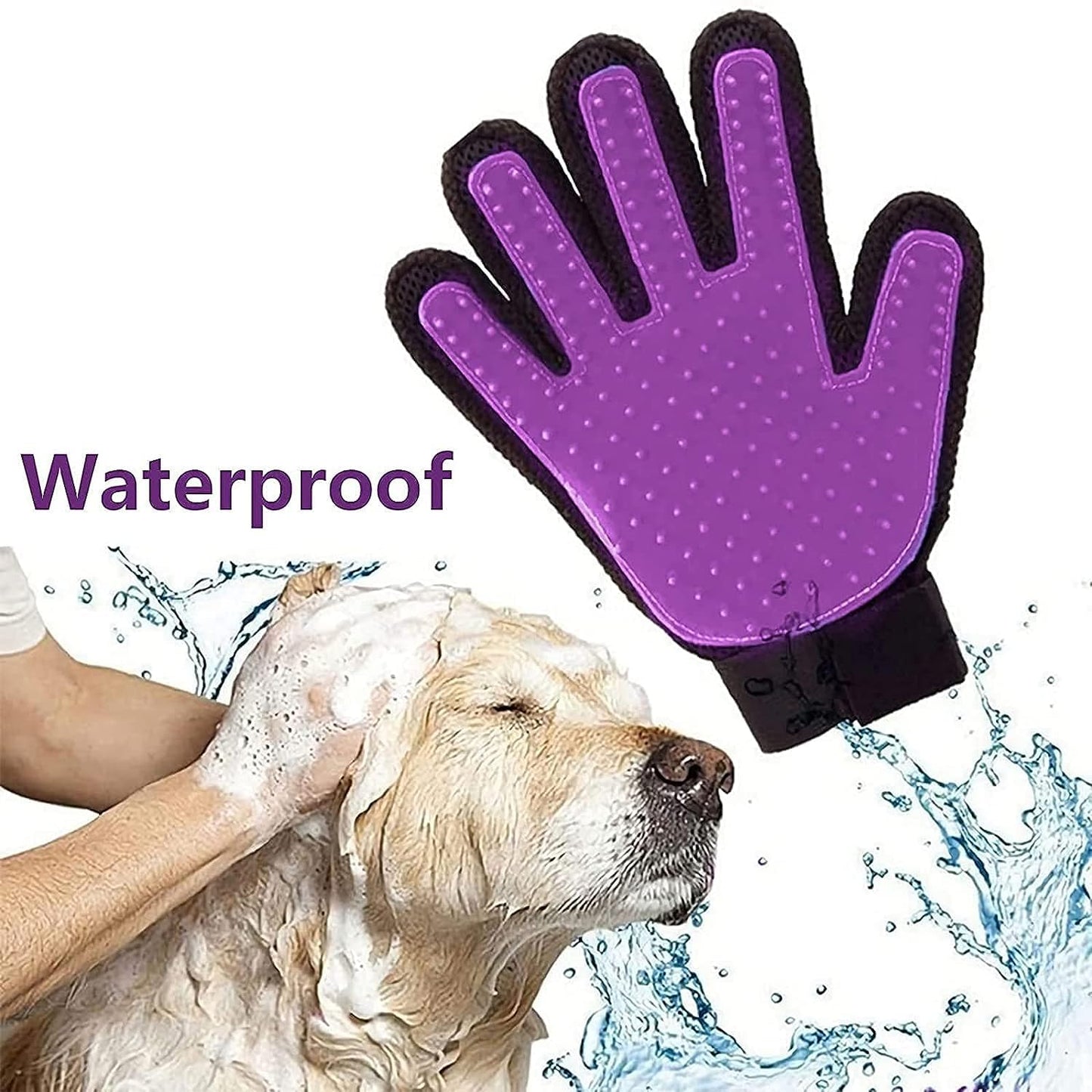 Pet Grooming Brush Glove