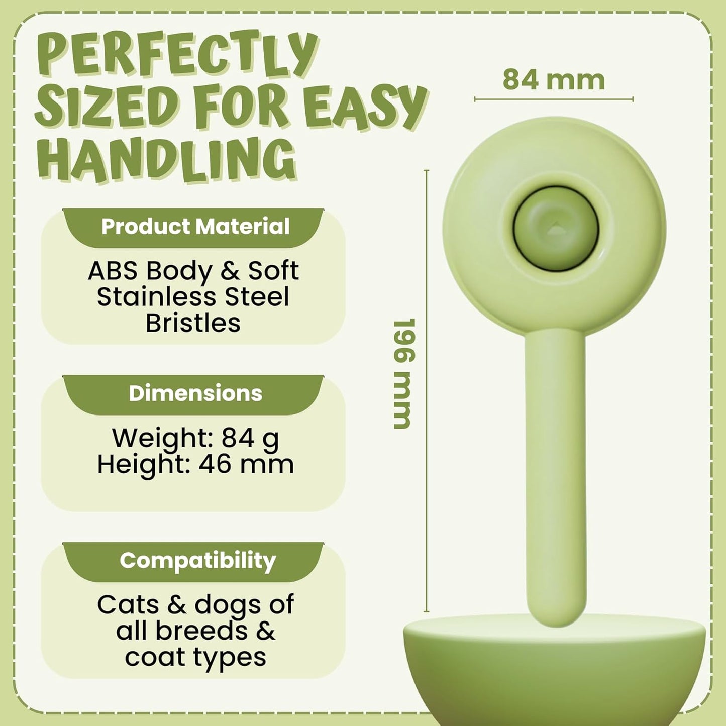 2 In 1 Pet Slicker Grooming Comb