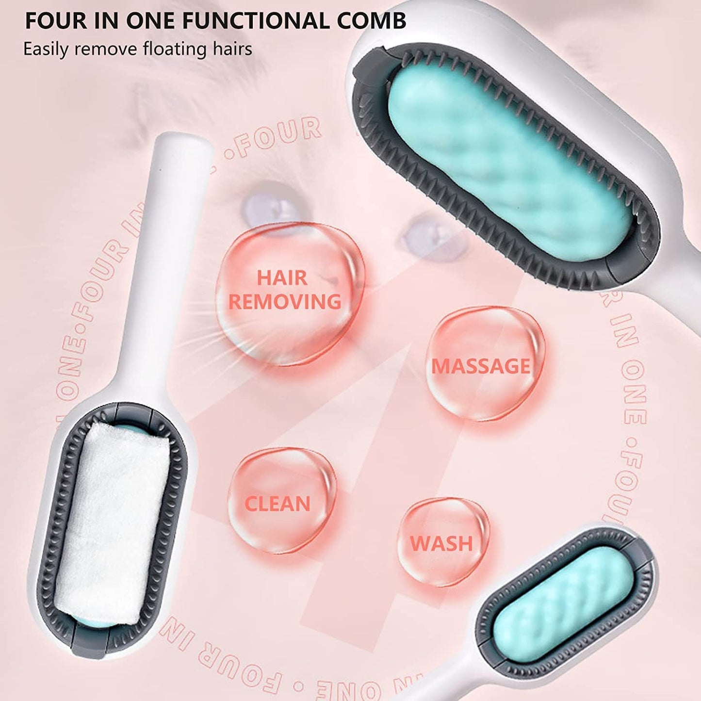 3 IN 1 Pet Cleaning Hair Removal Comb