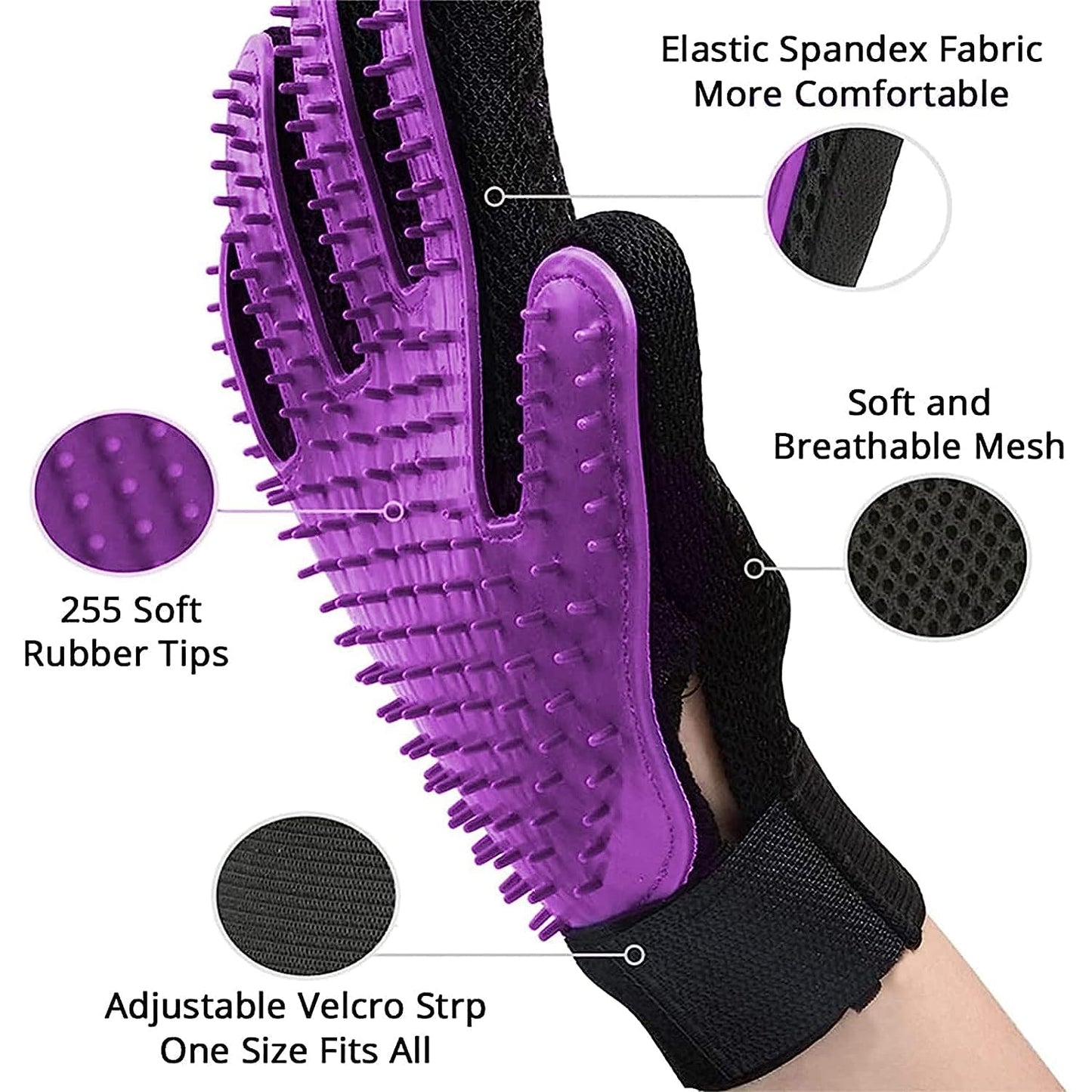 Pet Grooming Brush Glove