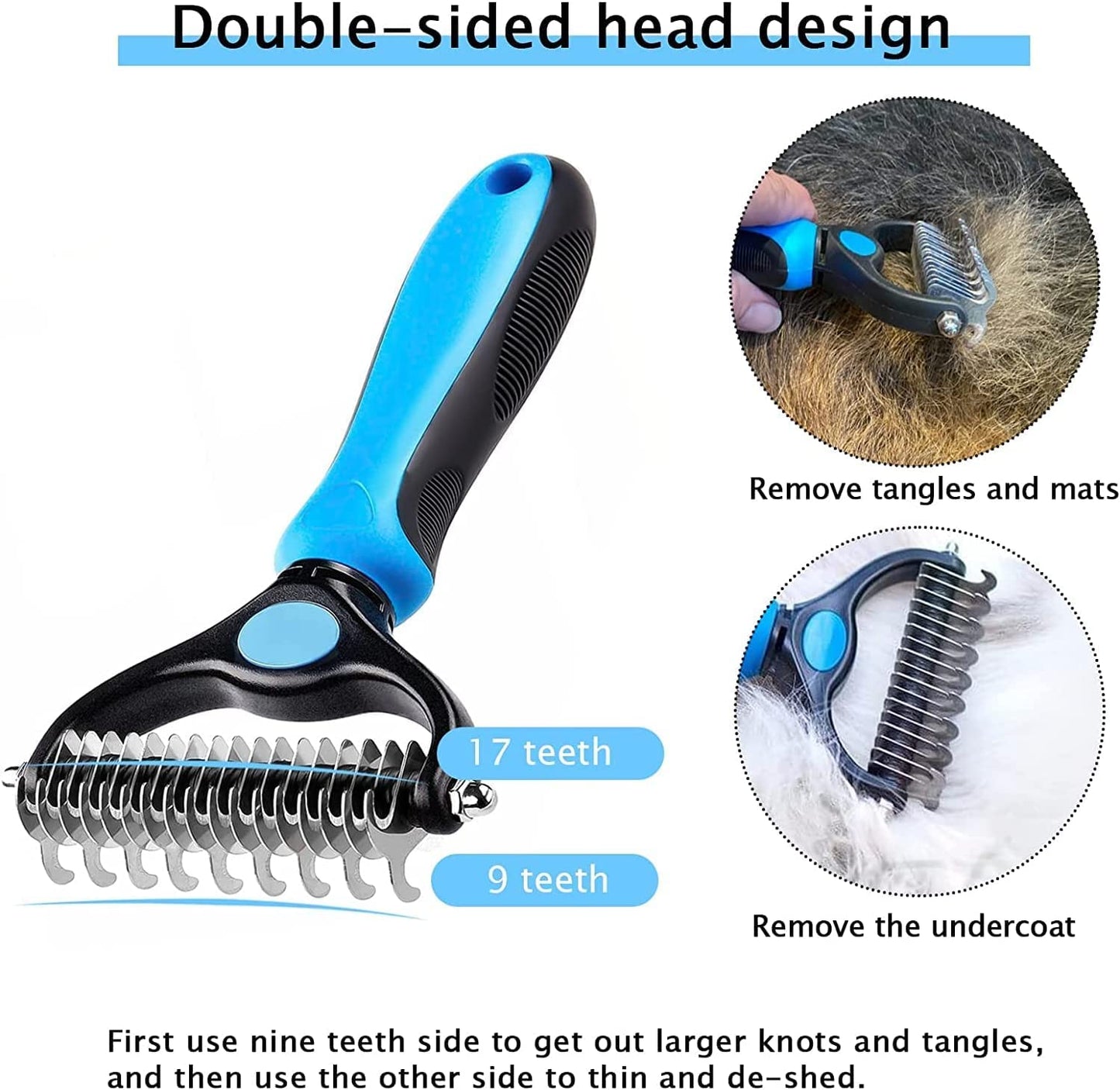 Pet 2 in 1 Grooming Brush
