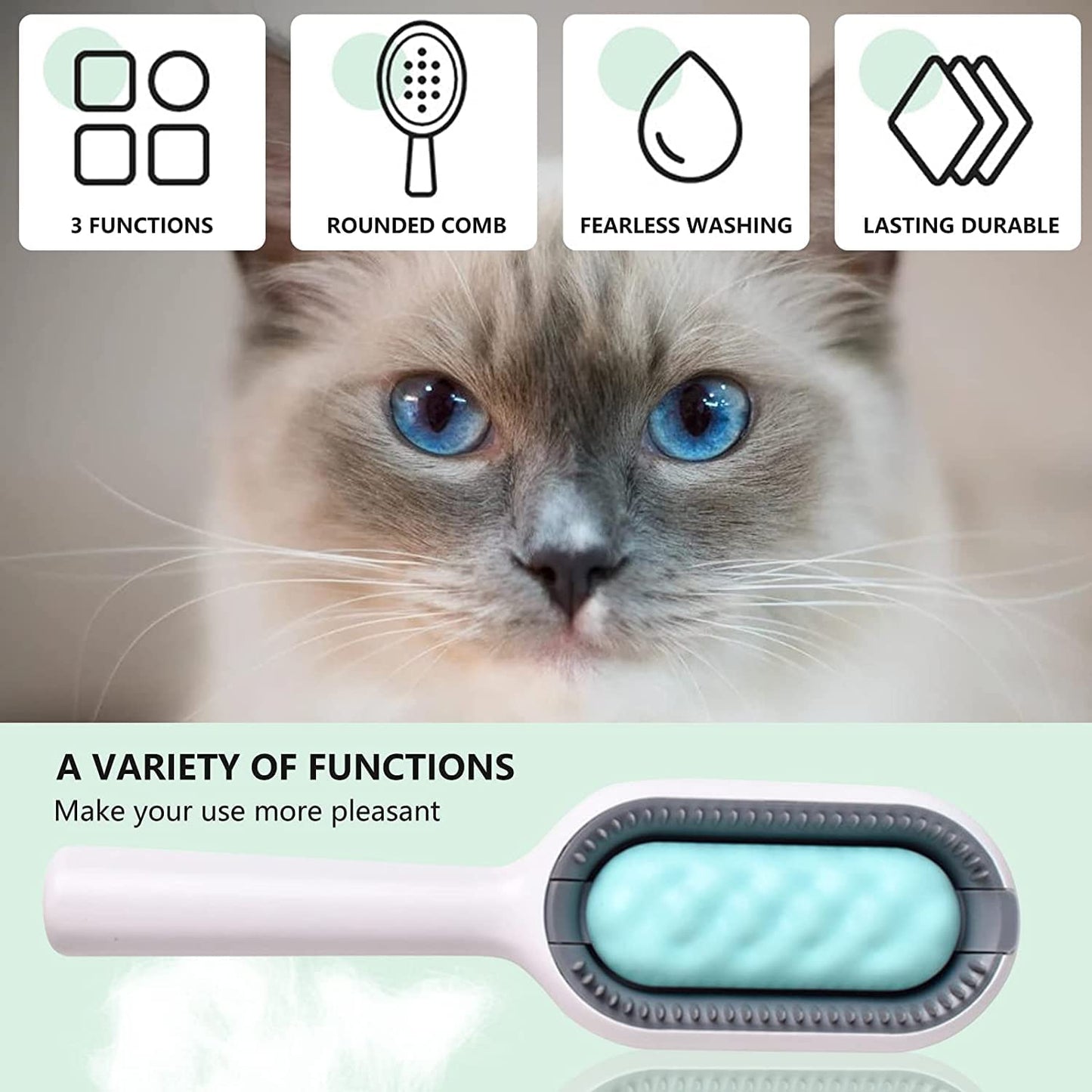 3 IN 1 Pet Cleaning Hair Removal Comb