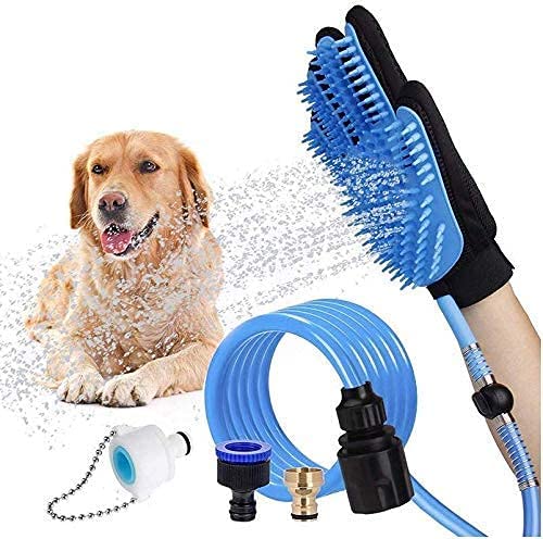 Dog Shower Sprayer Bath Glove