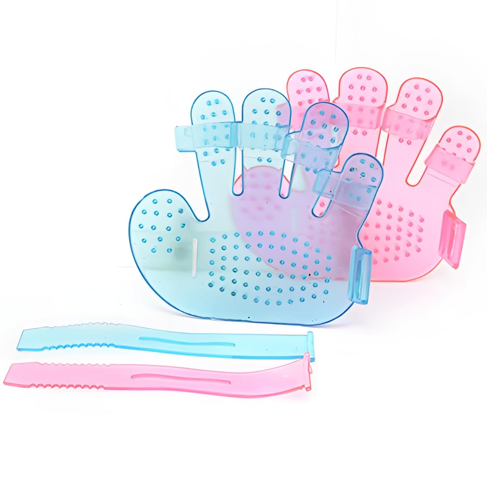 Rubber Pet Cleaning Massaging Grooming Glove Brush