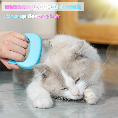 Cat Soft Massaging Shell Comb