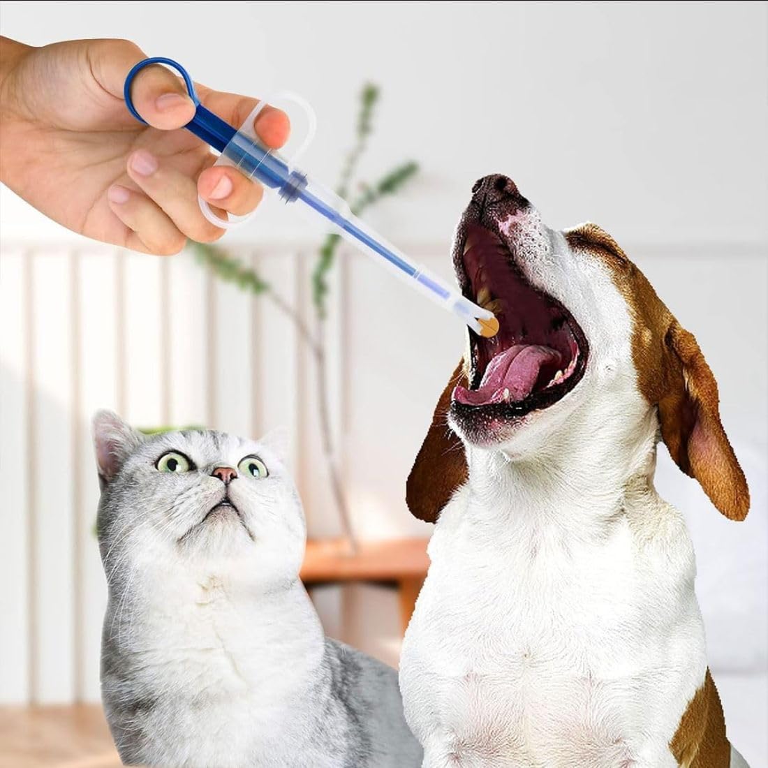 Pet Medicine Pill Dispenser 2-in-1