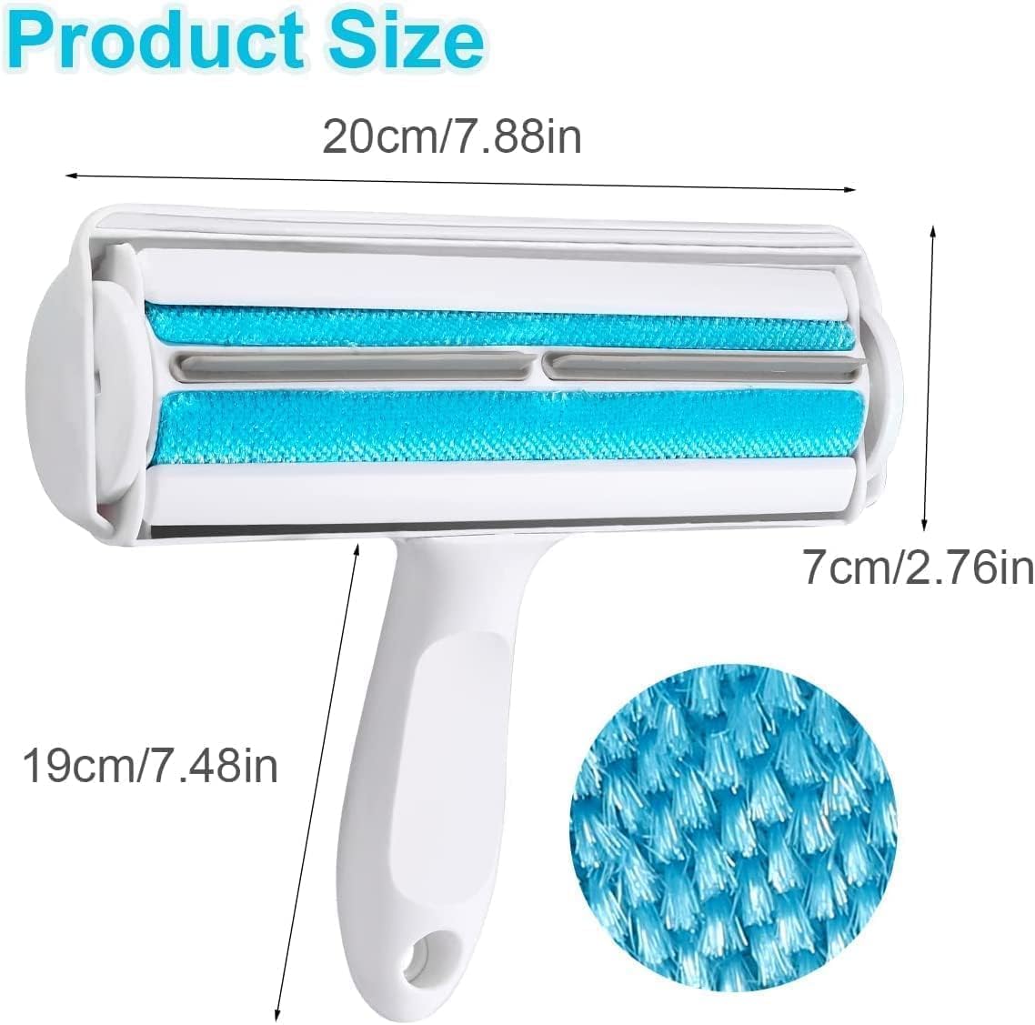 Pet hair remover roller