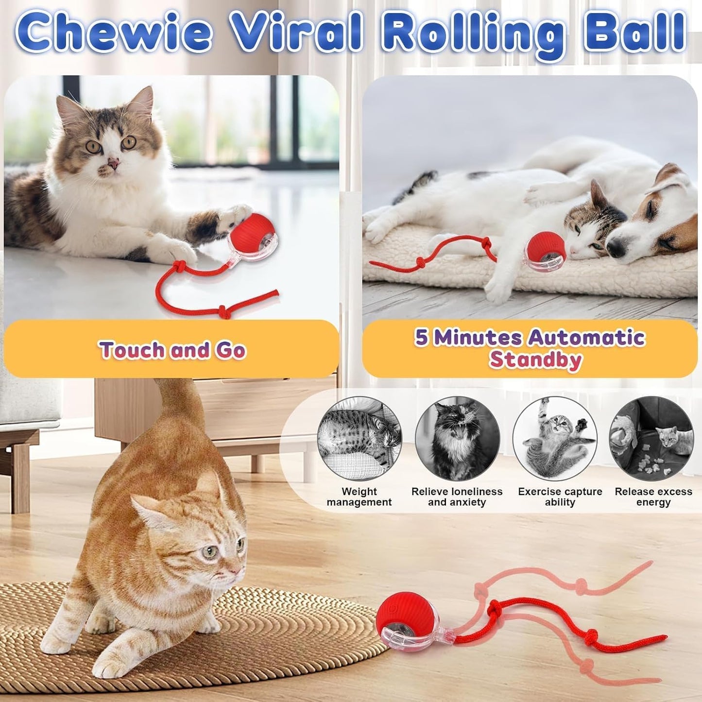 Pet Rolling Dancing Led Ball