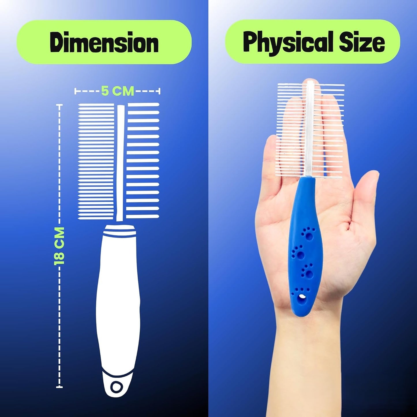 Double Side Stainless Steel Needles Pets Comb
