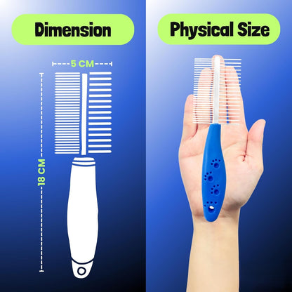 Double Side Stainless Steel Needles Pets Comb