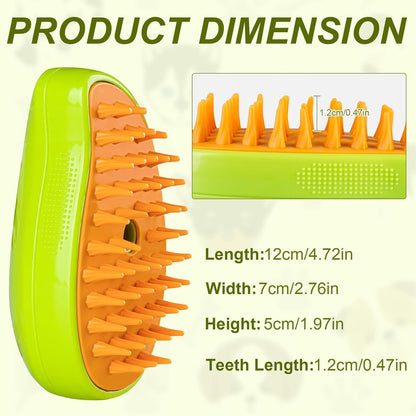 3 In 1 Cat Steam Grooming Brush