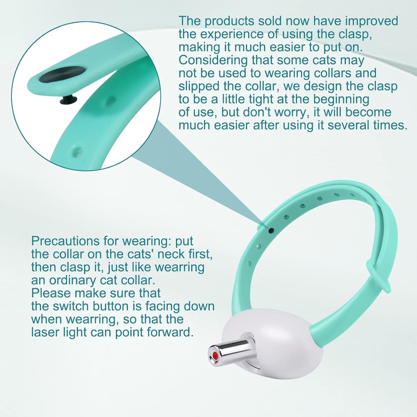 Cat Collar Toy with LED Lights