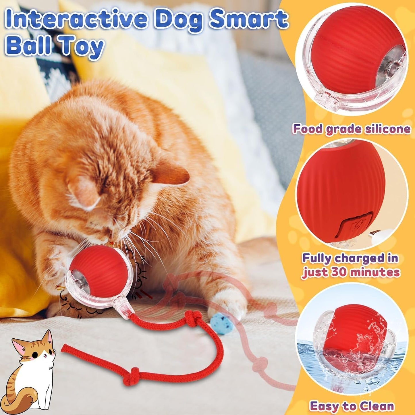 Pet Rolling Dancing Led Ball