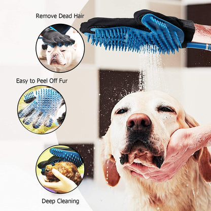 Dog Shower Sprayer Bath Glove