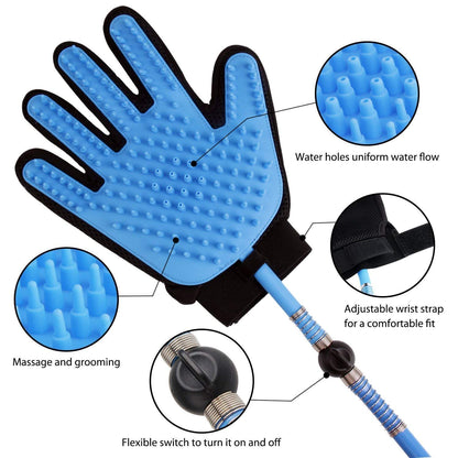 Dog Shower Sprayer Bath Glove