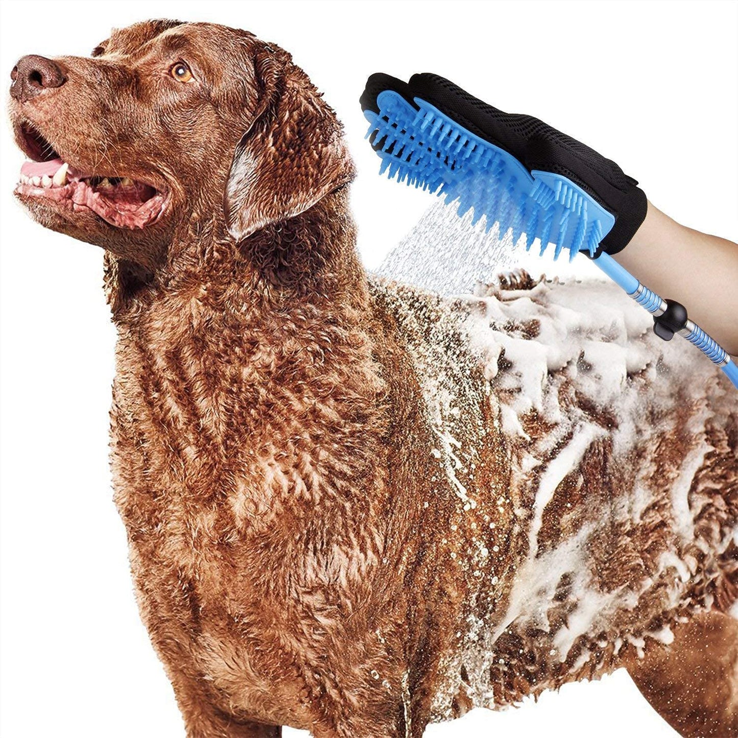Dog Shower Sprayer Bath Glove