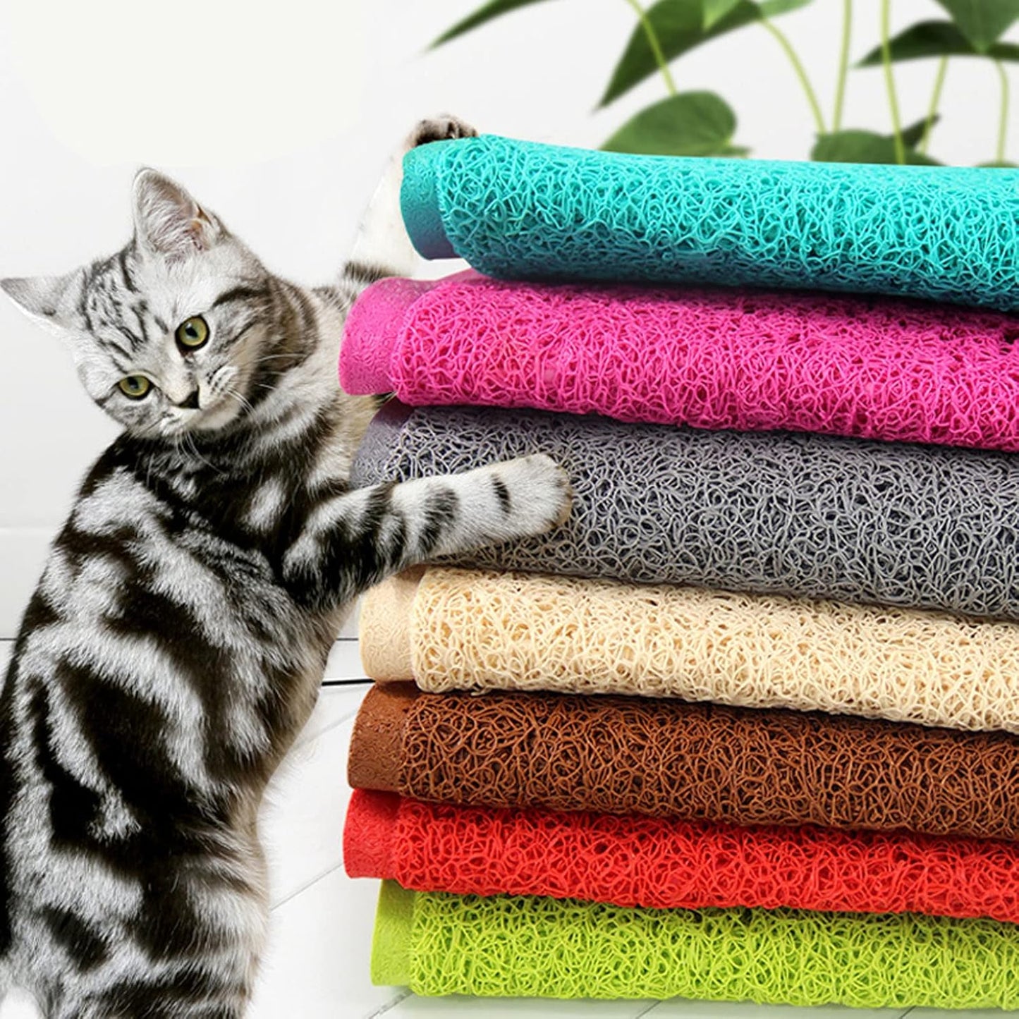 Cat Litter Trapping Mat - (Paw Design, Large)