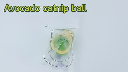 Catnip Avocado Ball Toy
